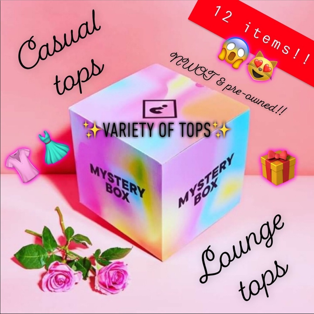 💸Final Sale💸🎁MYSTERY BOX VARIETY OF TOPS🎁